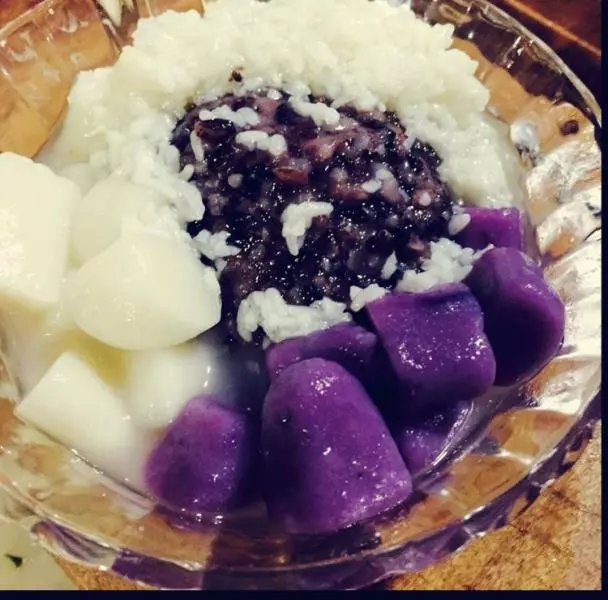 米酒釀紫米小圓子