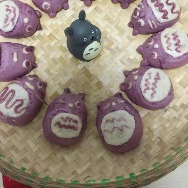 紫薯龍貓饅頭