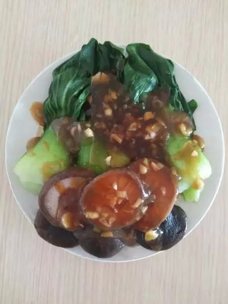 香菇澆油菜