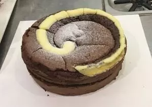 巧克力乳酪颱風眼蛋糕