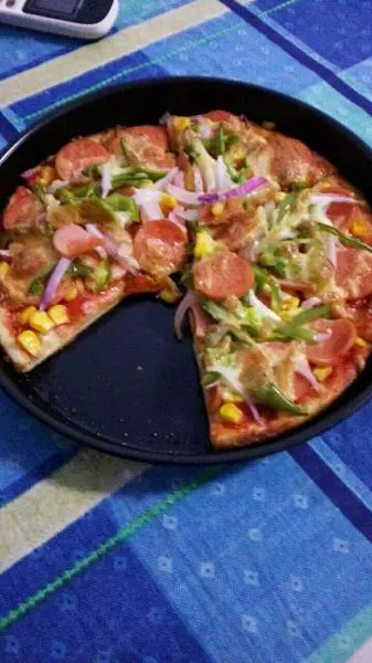 玉米香腸披薩