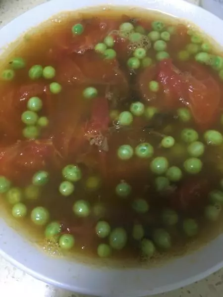 西紅柿小豌豆湯（簡易方便）