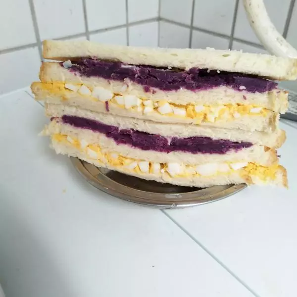 紫薯雞蛋三明治