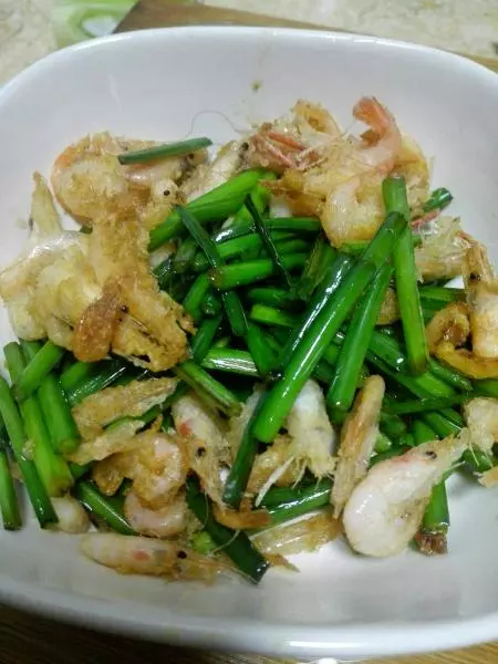 韭菜苔炒鮮蝦