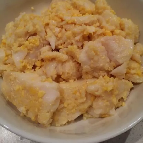 蛋黃炒魚片