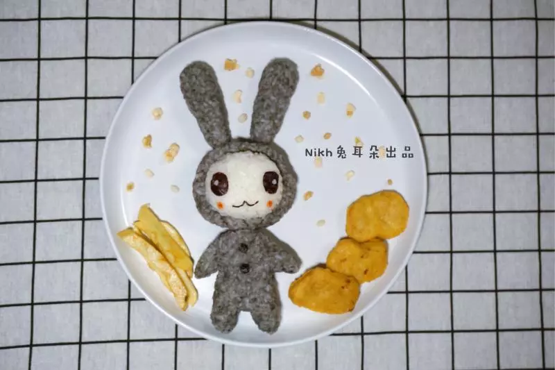 創意兒童餐之可愛兔子