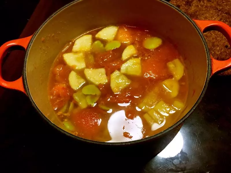 西葫蘆番茄豆瓣湯