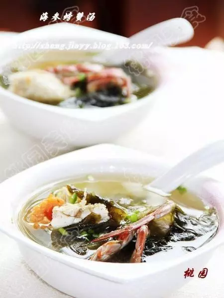 海參菜螃蟹湯