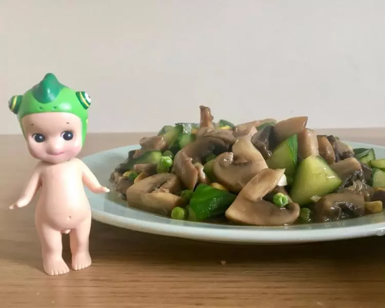 蘑菇炒黃瓜