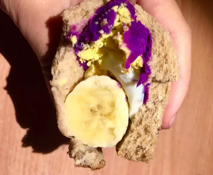 ?紫薯香蕉全麥手卷