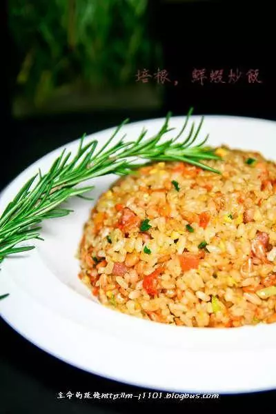 培根蝦米炒飯