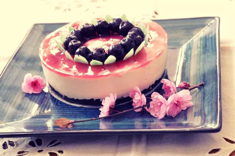 櫻桃芝士凍蛋糕