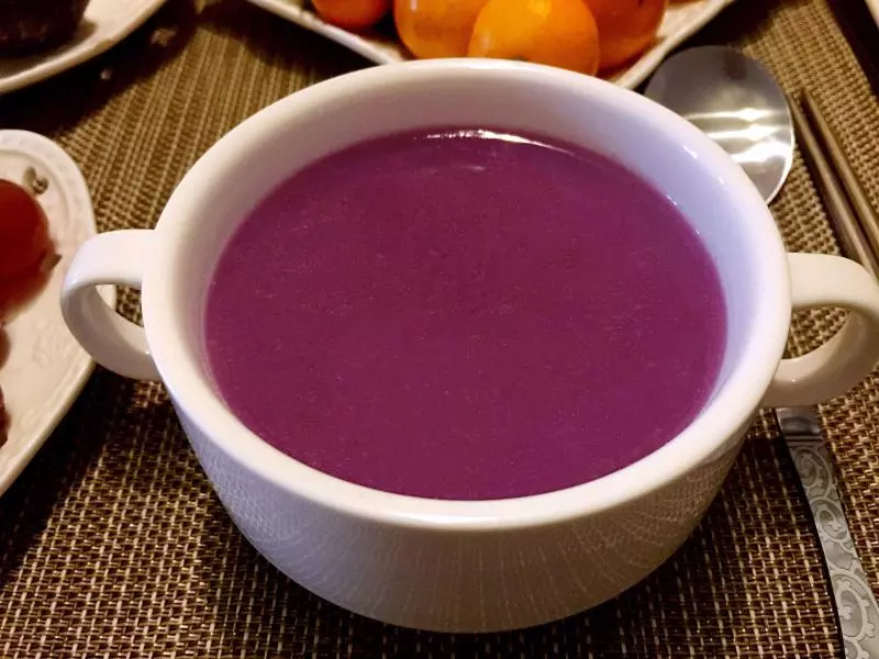 簡易紫薯大米粥