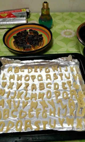 黃油字母餅乾