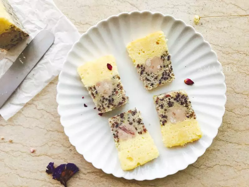 （全蛋海綿法）紫米柚香磅蛋糕