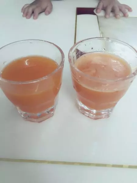 自製胡蘿蔔+萍果汁