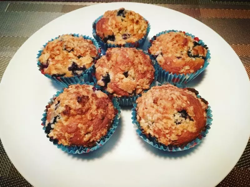 低糖低油藍莓馬芬（blueberry muffin）
