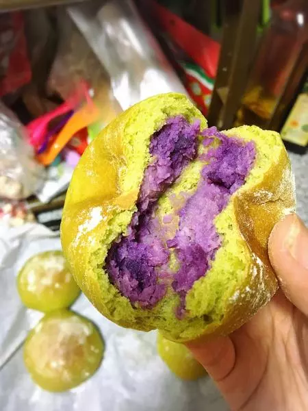香芋紫薯抹茶小餐包
