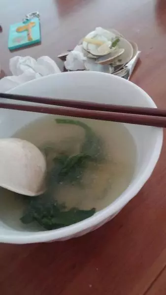 花蛤冰菜湯