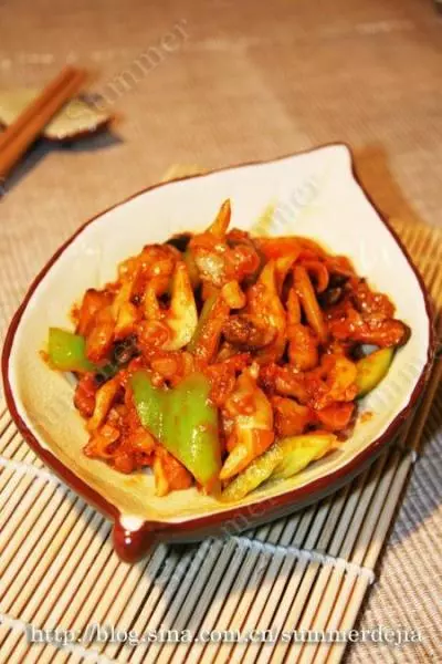 韓式辣醬炒貝尖
