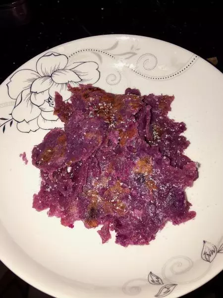 椰香紫薯餅