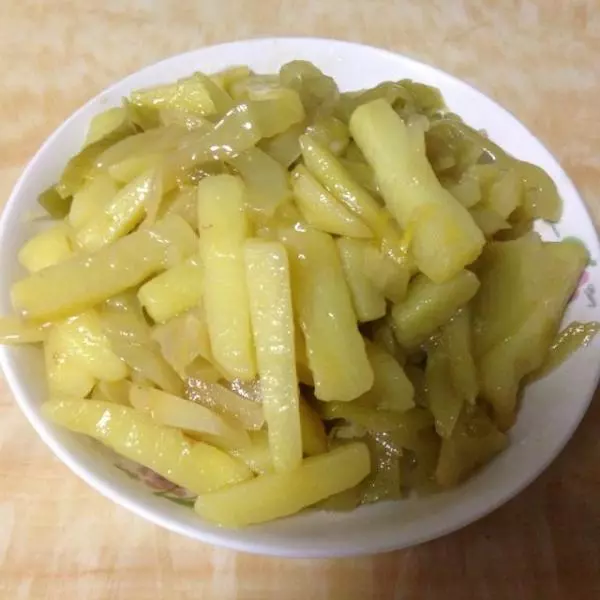 土豆炒鹹菜