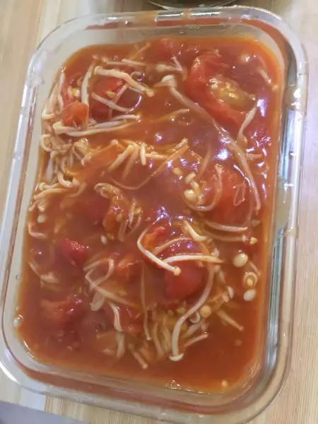 番茄炒金針菇