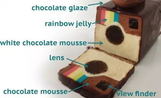 Instagram Cake=chocolate mousse+chocolate glaze 分層彩色巧克力淋面慕斯蛋糕