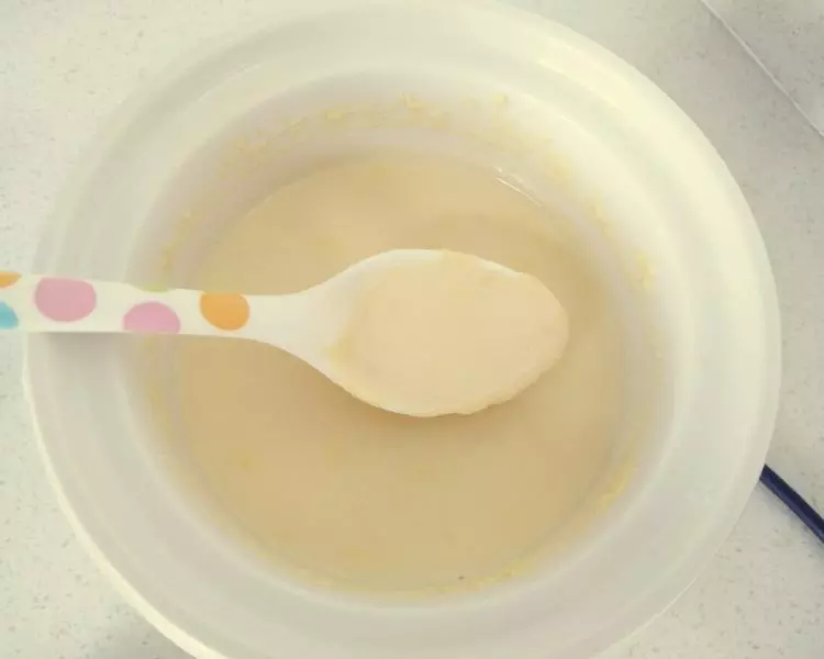 寶寶輔食――玉米牛奶糊