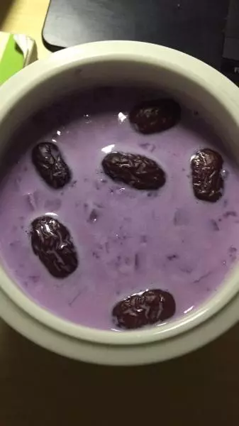 紫薯牛奶紅棗粥
