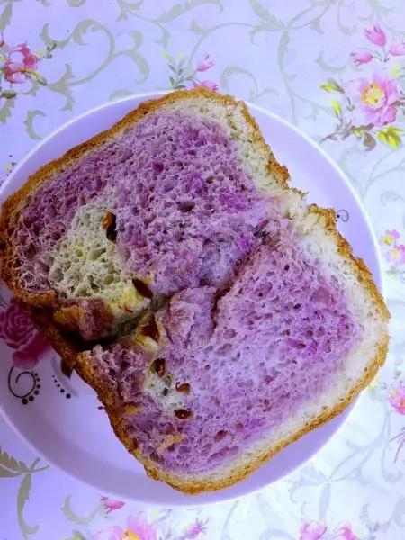 雙色紫薯枸杞手撕吐司麵包