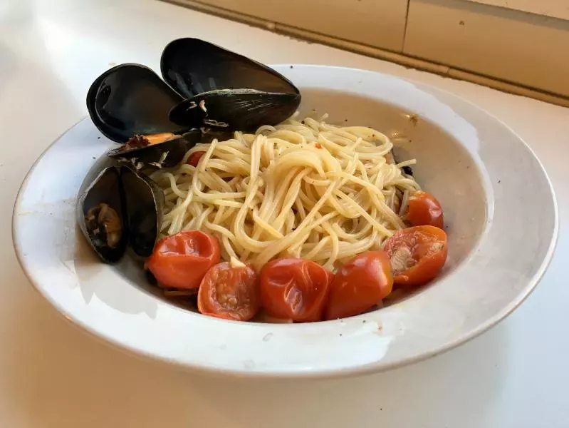 淡菜意面 Pasta with Mussels