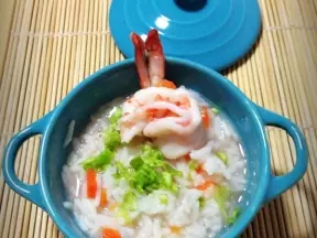 鮮蝦菜粥