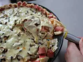 培根菌菇披薩