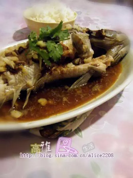 蒜茸豆豉蒸魚