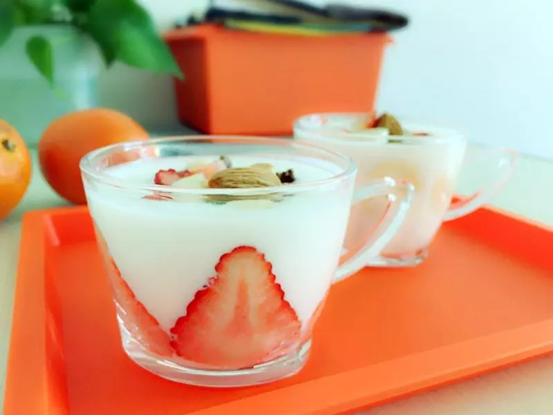 水果貼花酸奶杯