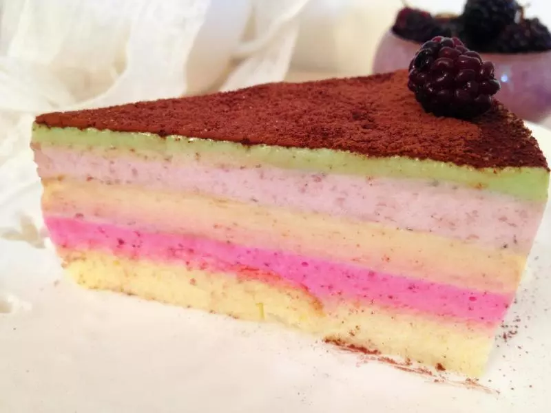 清新彩虹慕斯乳酪蛋糕