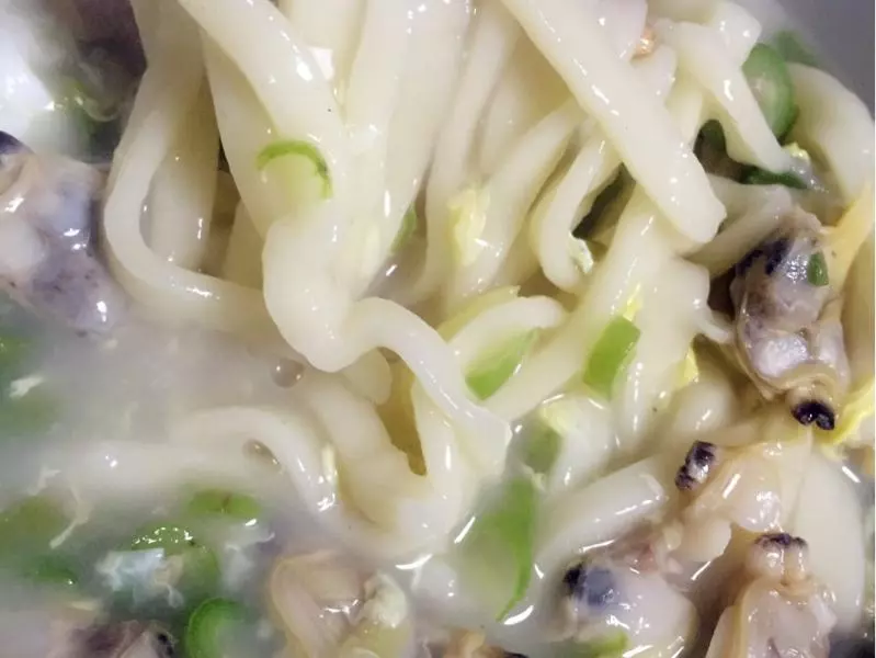 海鮮面蛤蜊芸豆