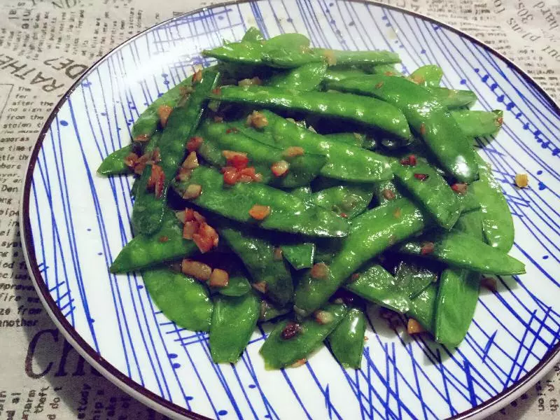 快手菜7—黃金蒜蓉荷蘭豆