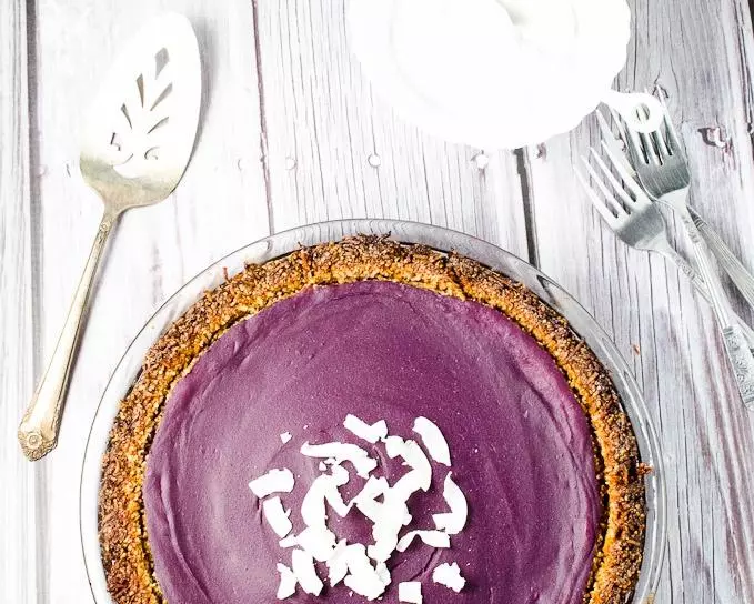 Raw Purple Sweet Potato Pie