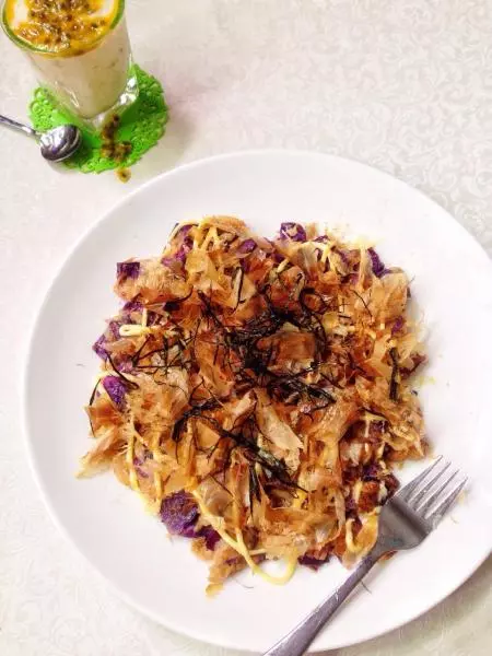 紫甘藍泡菜煎餅一一超快手美食