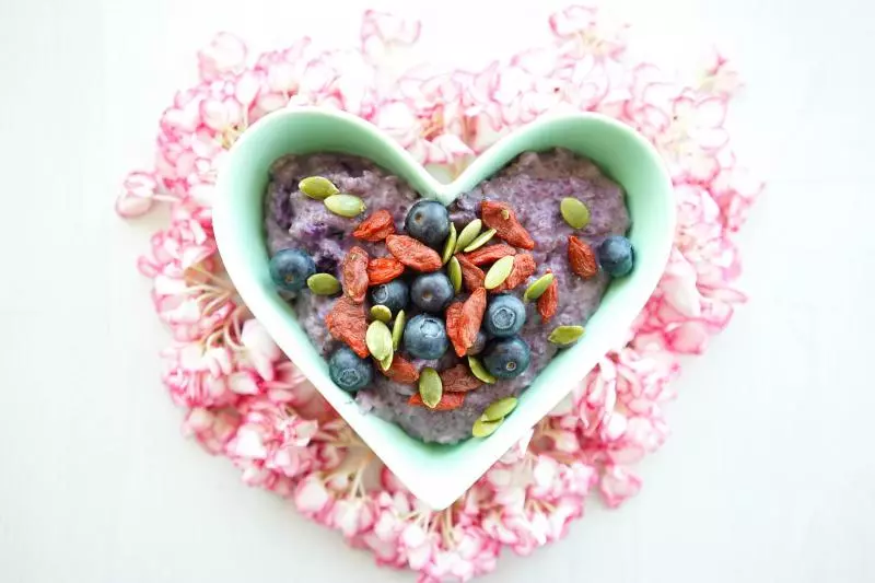 藍莓紫麥片粥