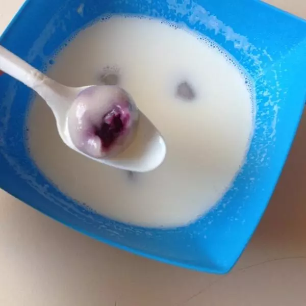 牛奶紫薯湯圓