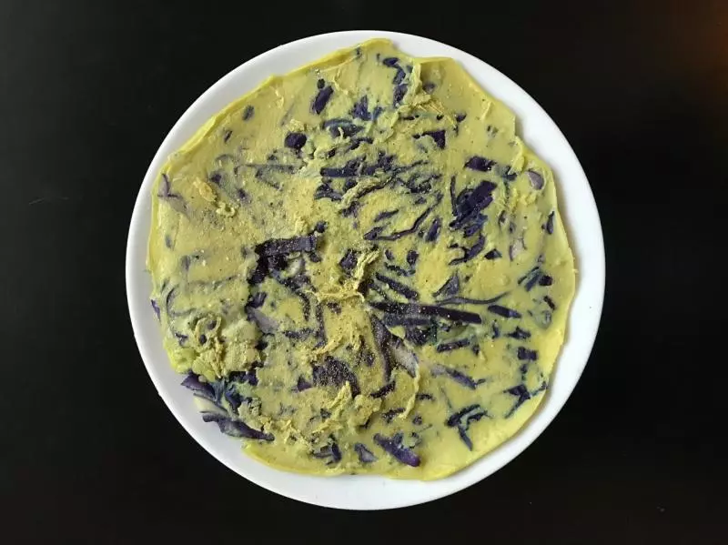 紫甘藍雞蛋餅