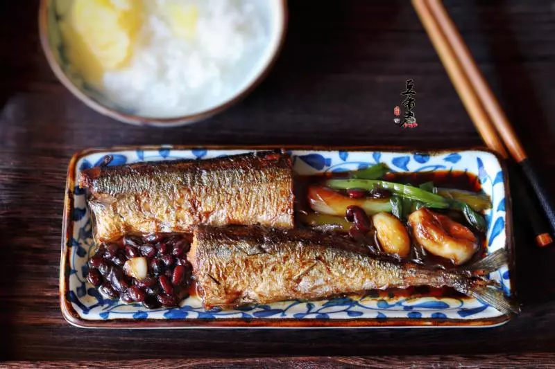 蔥燒秋刀魚