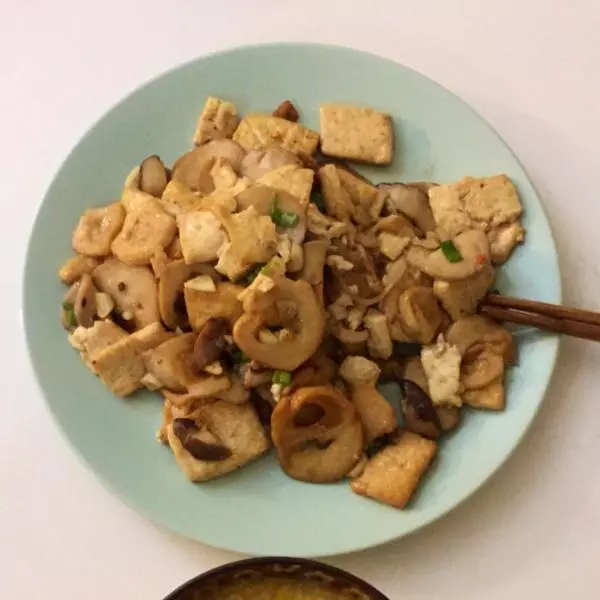 超鮮美雞腿菇燒豆腐