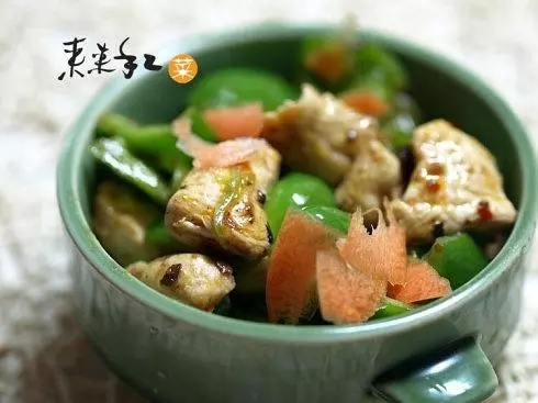 豆豉青椒炒雞片