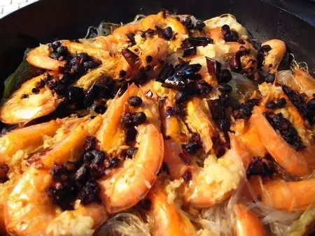 鐵板蒜蓉豉汁蝦