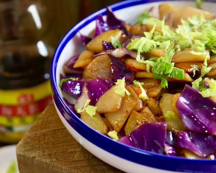 干鍋紫甘藍土豆片