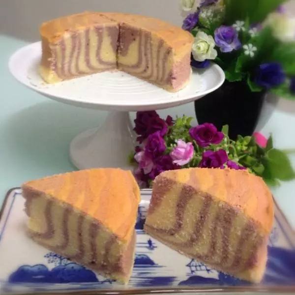 優格芋香斑紋牛油蛋糕